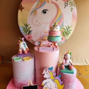 Alquiler decoración para fiesta infantil de unicornios