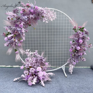 Alquiler arreglo de flores de seda para arco photocall de boda