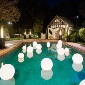 Globo Luna LED para piscinas o helio