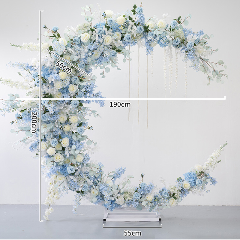 Photocall Media Luna Fondo Floral para Bodas y Eventos Alquiler y Venta - Imagen 3